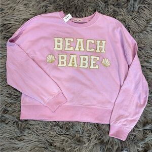 Pink Baevely Beach Babe Sweater